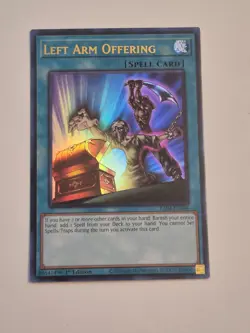 Yugioh! NM Left Arm Offering Ultra Rare RA04-EN086 - Image 1