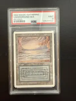 1994 Underground Sea Revised MTG Magic the Gathering Rare PSA 9 Mint - Image 3