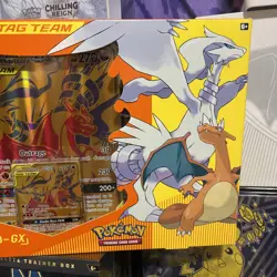POKEMON Reshiram & Charizard GX Tag Team Premium Collection Box Sealed - Image 2