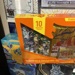 POKEMON Reshiram & Charizard GX Tag Team Premium Collection Box Sealed - Image 4