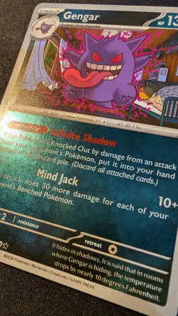 Gengar 050/088 Reverse Holo Rare NM - Perfect Order | Pokemon TCG - Image 2