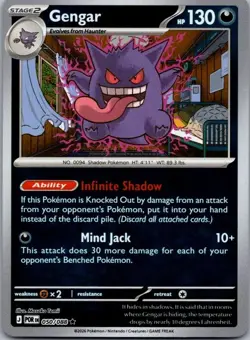 Gengar 050/088 Pokemon Perfect Order Rare Reverse Holo NM - Image 1