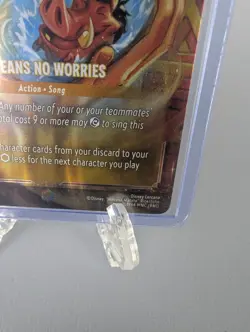 Ravensburger Disney Lorcana It Means No Worries 208/204 EN Enchanted Foil Amber - Image 4