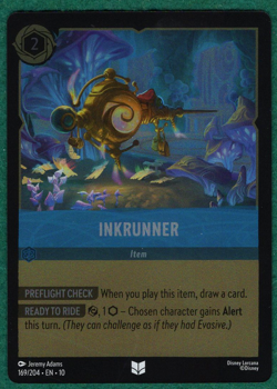 Inkrunner (Cold Foil) - Whispers in the Well #169 - Disney Lorcana TCG Card - Image 2