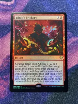 MTG Tibalt's Trickery (KHM) Kaldheim Foil Rare 153/285 - Image 1