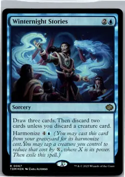 FOIL Winternight Stories - MtG Tarkir Dragonstorm - NM 67 - Image 1