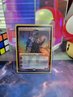 Sarkhan, Fireblood Magic The Gathering Core Set 2019 Foil Mythic Near Mint - Image 1