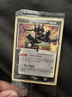 Pokemon Celebrations - Greninja Gold Star Promo (Sealed - NM/MINT) SWSH144 - Image 1