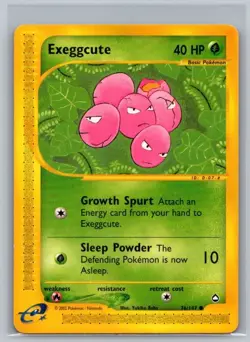 Exeggcute 76 Common Aquapolis Pokemon Lightly Played - Image 1