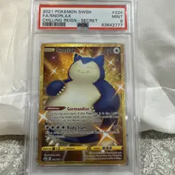 Pokemon TCG Snorlax Sword & Shield - Chilling Reign 224/198 Holo Secret Rare - Image 1