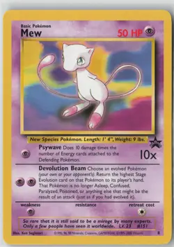 Mew 8 Promo WoTC Promo Pokemon Lightly Played - Image 1