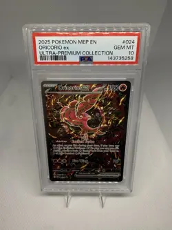 2025 Pokemon—Oricorio EX #024 Mega Evolution—Black Star Promo Holo PSA 10 - Image 1