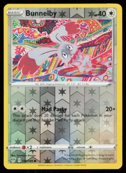Bunnelby #150/189 Reverse Holo 2020 Pokemon Darkness AblazeLP - Image 1