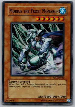 Mobius the Frost Monarch Unlimited Super Rare Soul of the Duelist SOD-EN022 LP - Image 1