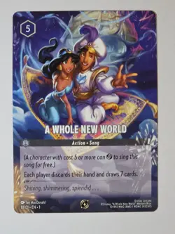 Disney Lorcana A Whole New World Special Promo 10/C1 alternate art - Image 2