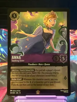 Disney Lorcana ✨ Anna - Soothing Sister 50/204 Winterspell Cold Foil - Image 1