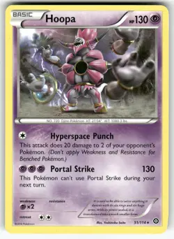 Hoopa XY - Steam Siege Rare Pokemon Near Mint or Better - Image 1