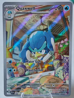 [AUS] Pokemon TCG English Quaxwell 207/193 Paldea Evolved Illustration Rare - Image 1