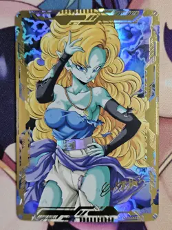 DragonBall Z Super Heros DBZ Zangya Waifu Custom Anime Sexy Holo Foil Card - Image 1