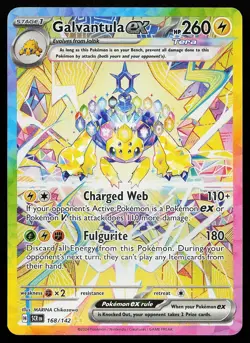 Galvantula ex 168/142 Holo Special Illustration Rare Stellar Crown Pokemon Card - Image 1