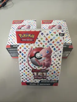 Pokemon TCG 151 Scarlet and Violet Booster Bundle Trading Cards Set X3 - Image 1