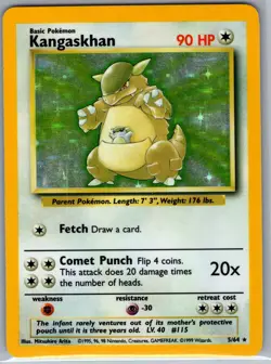 Kangaskhan 5/64 Holo - No Symbol - Jungle - Pokemon Card - NM - Image 1
