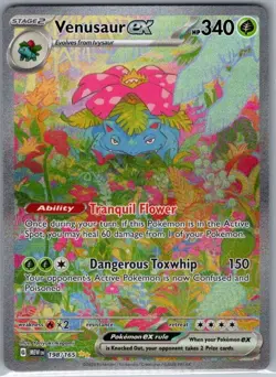 Venusaur ex 198/165 SIR SV: Scarlet & Violet 151 - Pokemon Card - NM - Image 1