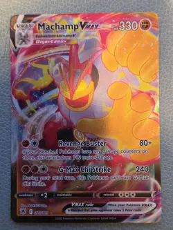 Pokemon TCG Machamp Holo Ultra Rare Card 073/189 VMAX Mint Condition - Image 1