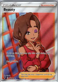 Beauty (Full Art) 181/185 SWSH04: Vivid Voltage - Pokemon Card - NM - Image 1