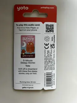 Yoto Originals Card 5 Minute Sleepy Stories New in Sealed Package - Image 2