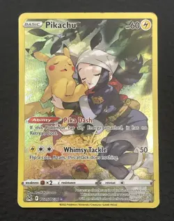 Pikachu TG05/TG30 Lost Origin Trainer Gallery Pokemon Card MP Moderate Play - Image 1