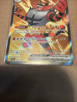 Incineroar ex 187/162 Temporal Forces Full Art Ultra Rare Holo Pokemon Card NM/M - Image 5