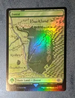 MTG *FOIL FULL ART * Lord Of The Rings FOREST #280 NM - Image 2