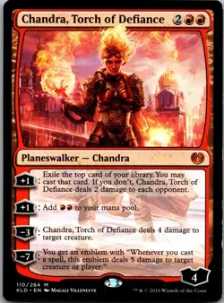 Chandra, Torch of Defiance 110 Mythic Kaladesh Magic: The Gathering LP - Image 1