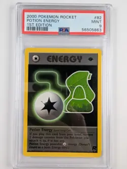 2000 Pokemon Rocket Potion Energy 1st Edition PSA 9 - Image 1