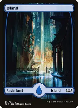 Island NonFoil Streets of New Capenna 274 NM MTG - Image 1