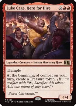Mint/Near-Mint, English - 1 x MTG Luke Cage, Hero for Hire - Foil Commander: Mar - Image 1