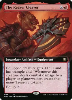 New NM MTG The Reaver Cleaver Extended Art Dominaria United Commander Magic Card - Image 1