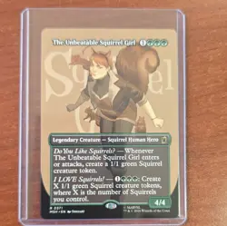 Magic: The Gathering The Unbeatable Squirrel Girl Borderless Mythic Green 371 - Image 1