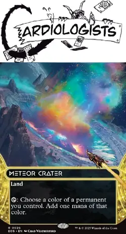 Meteor Crater 0026 | MTG | Stellar Sights | Land | Rare | NM - Image 1