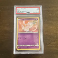 2019 Pokemon Sun & Moon Hidden Fates Mew #32 PSA 9 - Image 1