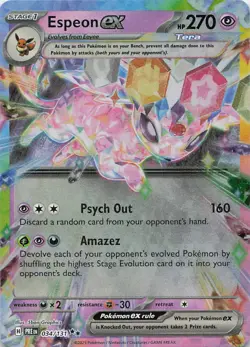 Espeon ex 034/131 Holo Double Rare Prismatic Evolutions Pokemon Near Mint - Image 1
