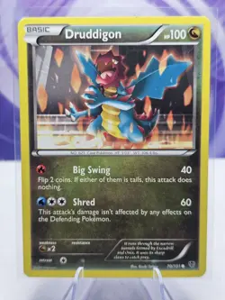 Druddigon 70/101 Pokemon Plasma Blast Common Card LP - Image 1