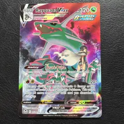 Pokemon TCG Rayquaza VMAX Silver Tempest Trainer Gallery TG20/TG30 Ultra Rare - Image 1