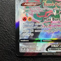 Pokemon TCG Rayquaza VMAX Silver Tempest Trainer Gallery TG20/TG30 Ultra Rare - Image 4