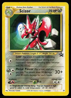 Scizor 33 WOTC Black Star Promo Pokemon Card - Image 1