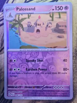 Palossand 096/193 Uncommon Paldea Evolved Pokemon Reverse Holo Near Mint - Image 1