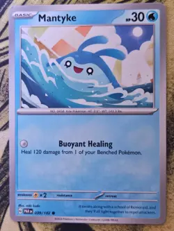 Mantyke 039/182 Common Paradox Rift Pokemon Near Mint - Image 1