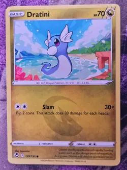 Dratini 129/195 Common Silver Tempest Pokemon Near Mint - Image 1