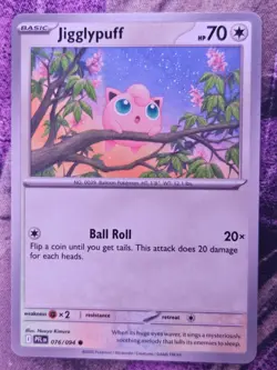 Jigglypuff 076/094 Common Phantasmal Flames Pokemon Near Mint - Image 1